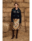 La Rosa Jacquard Skirt