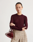Kayden Pointelle Crewneck