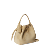 Polo Play Suede Drawstring Bag
