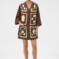 Graphic Shell Tunic Dress