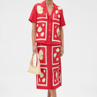 Graphic Shell Camp Shirt