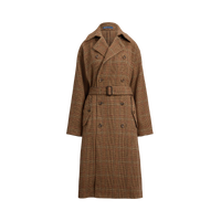 Glen Plaid Trench Coat- WW