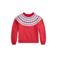Knit-Yoke Fleece Crewneck
