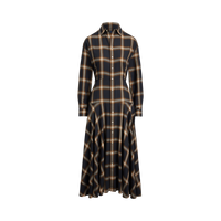Plaid Paneled Shirtdress- WW