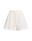 Pleated Cotton Short