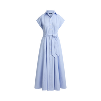 Striped Belted Shirtdress