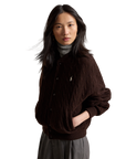Cableknit Bomber Jacket