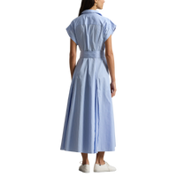 Striped Belted Shirtdress