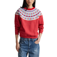 Knit-Yoke Fleece Crewneck