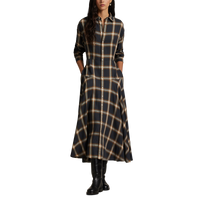 Plaid Paneled Shirtdress- WW