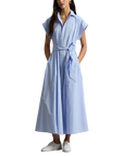 Striped Belted Shirtdress
