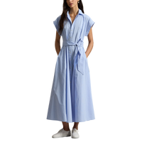 Striped Belted Shirtdress