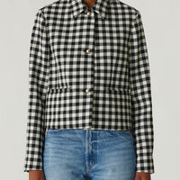 Phillipa Check Cropped Jacket