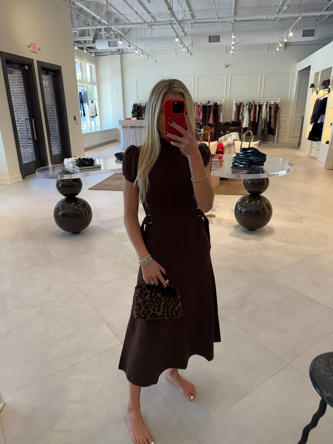 Compact Rib Tulip Dress