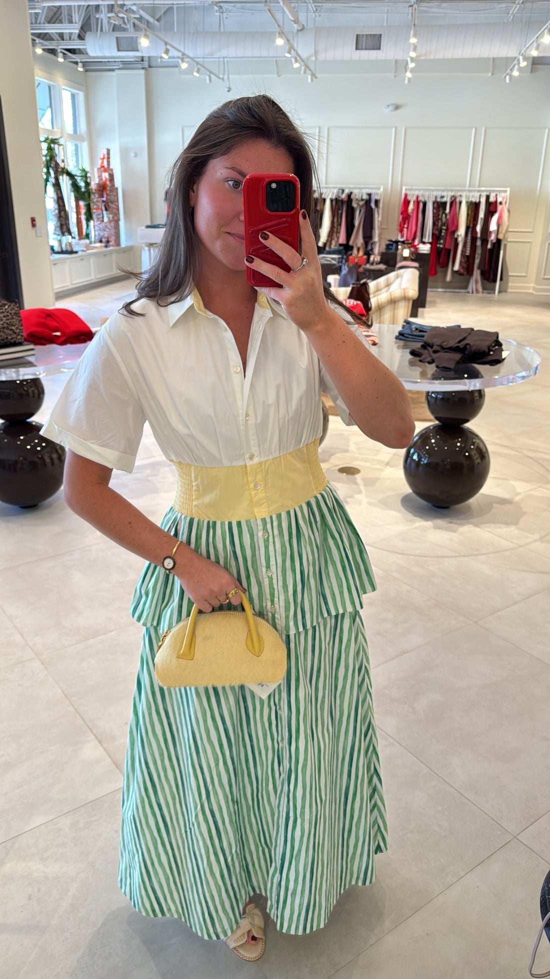 Dome Calf Hair Clutch