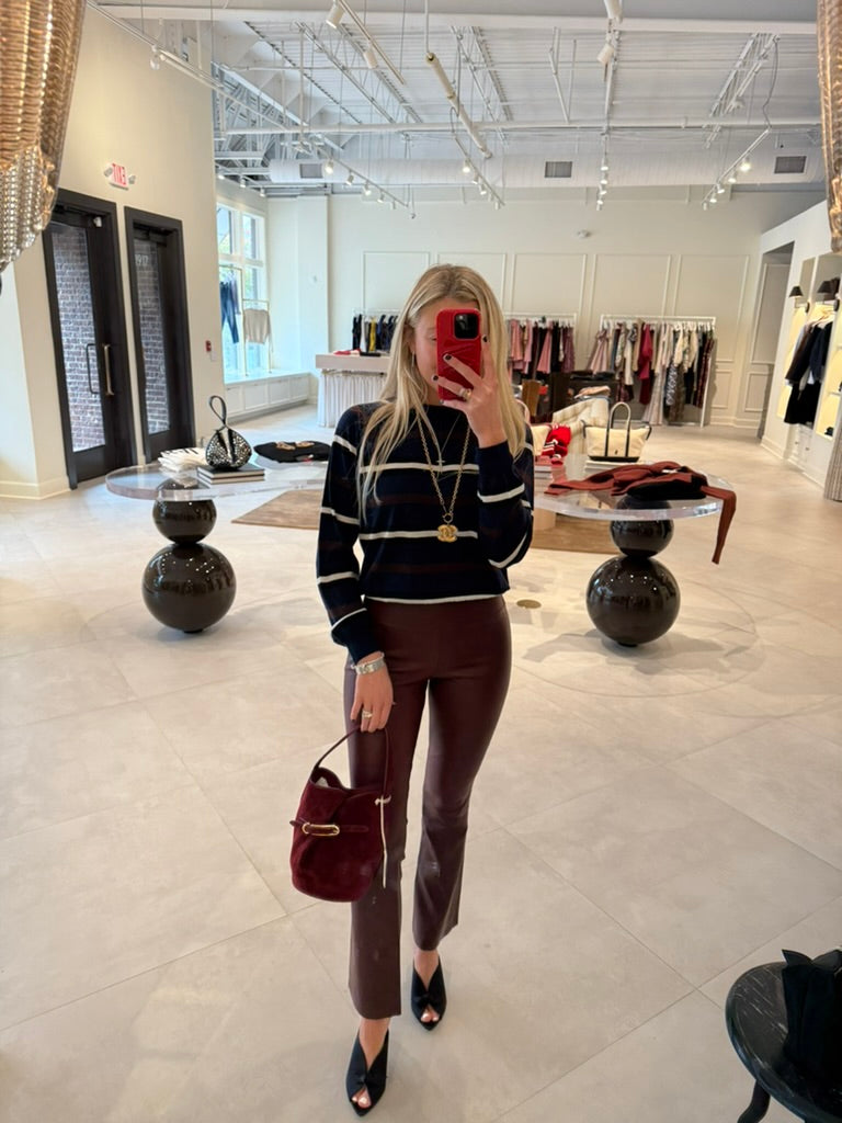 Long Sleeve Striped Raglan Tee