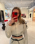 Cropped Bungee Waist Shirt