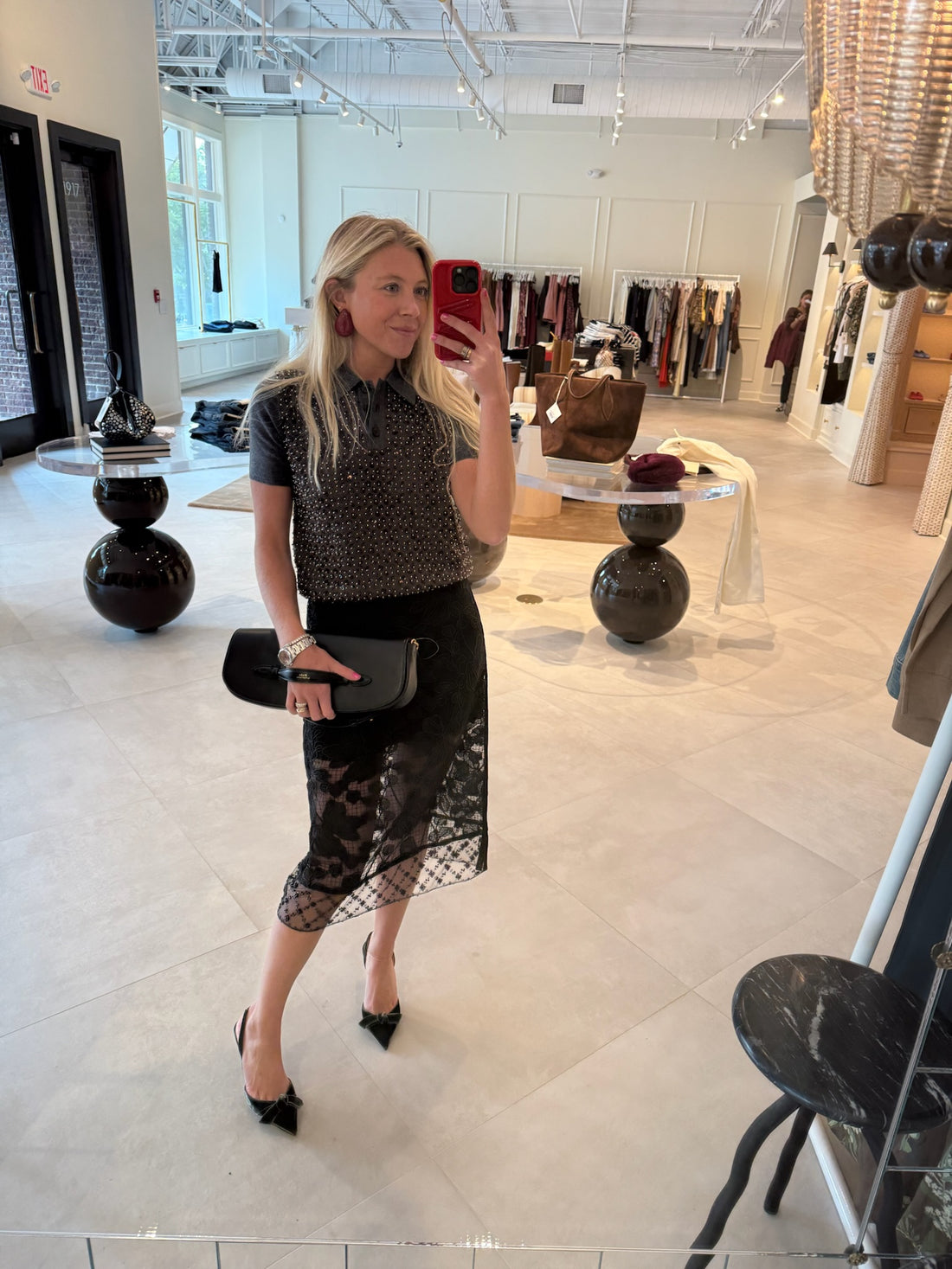 Organza Midi Skirt