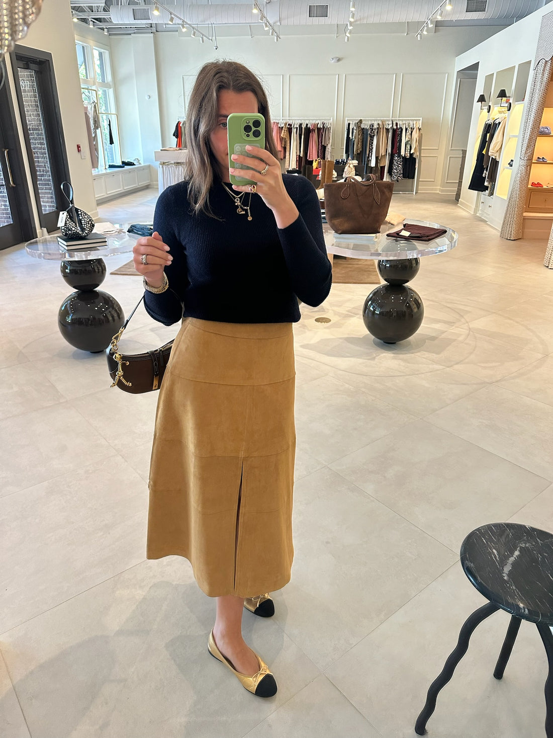 Suede Hudson Skirt