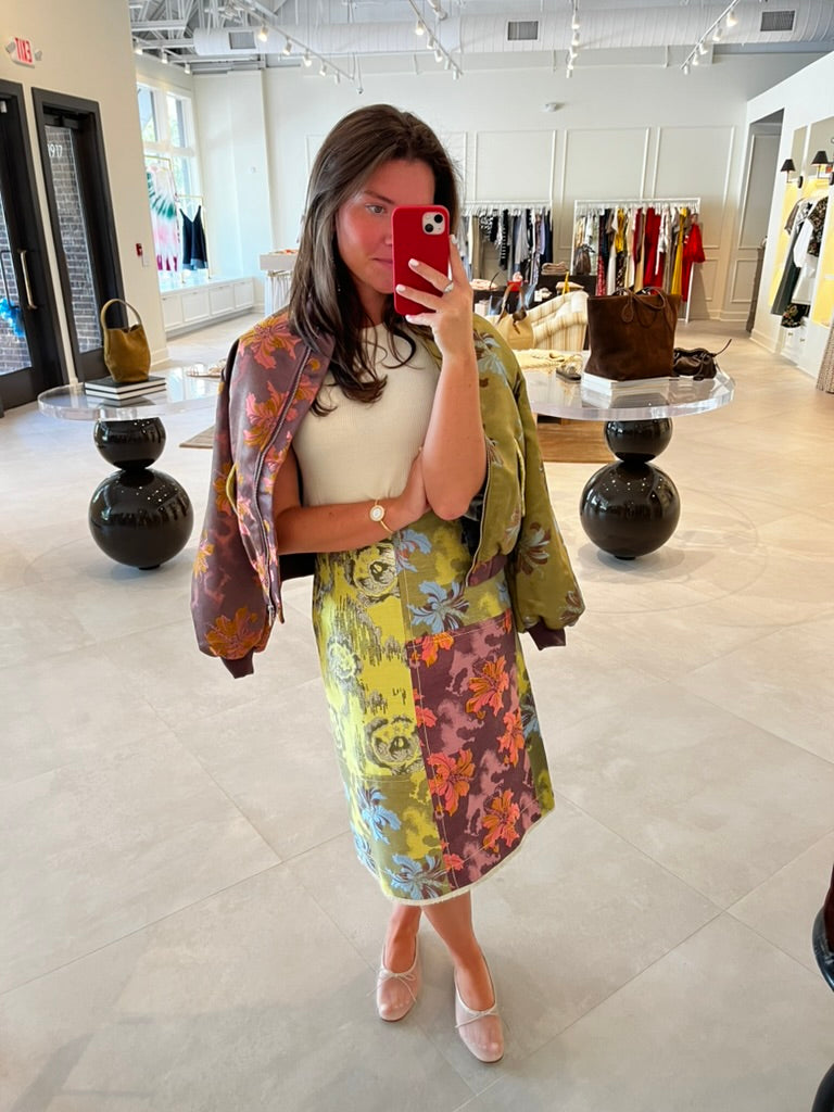 Adriana Jacquard Skirt