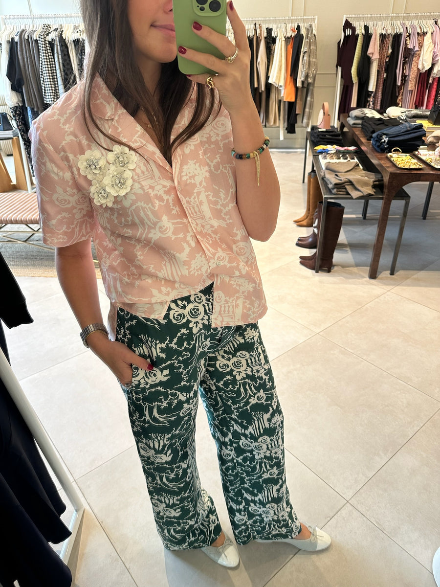 Garden Toile Silk Pant