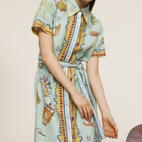 Surrealist Summer Shirtdress