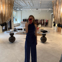 Wide Leg Pleat Corduroy Pant