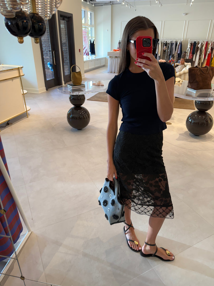 Organza Midi Skirt