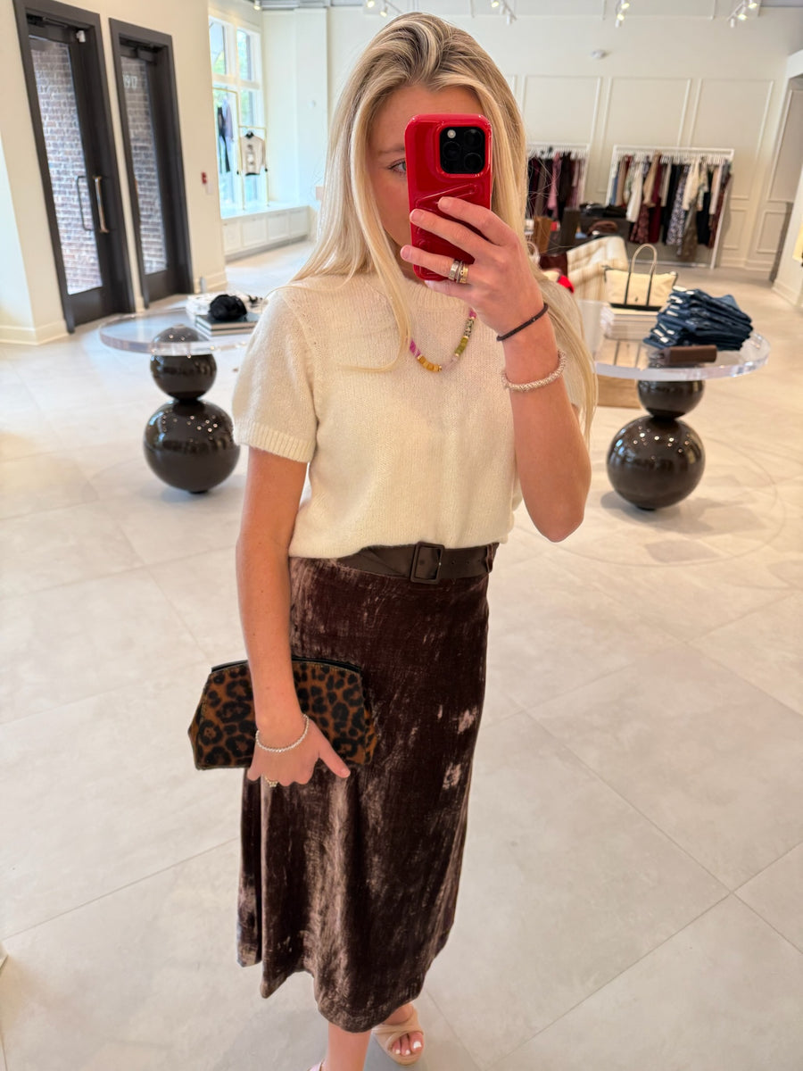 Eva Velvet Skirt