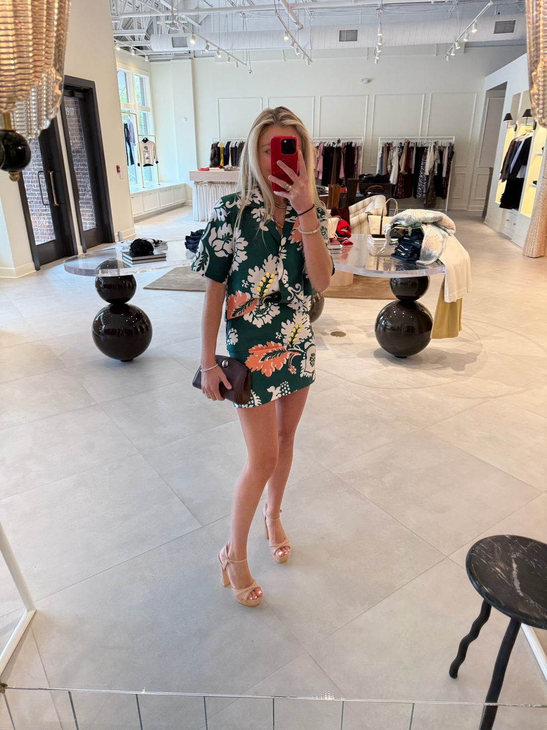 Cabana Floral Mini Skirt