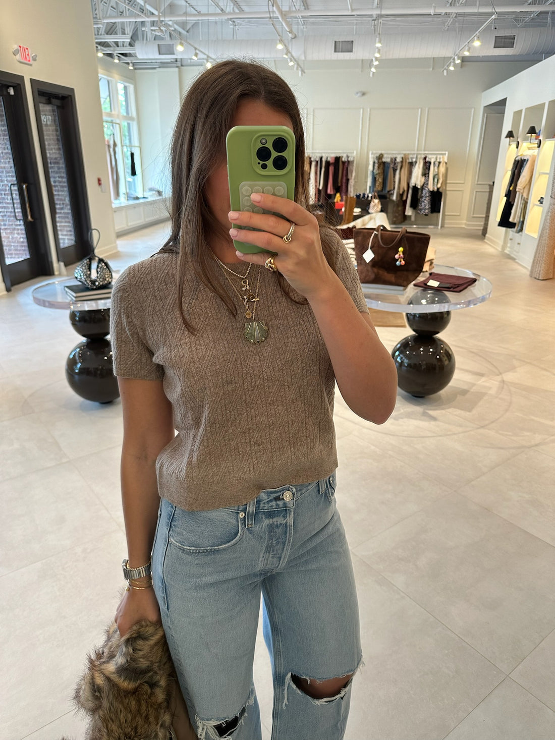 Como Ribbed Tee