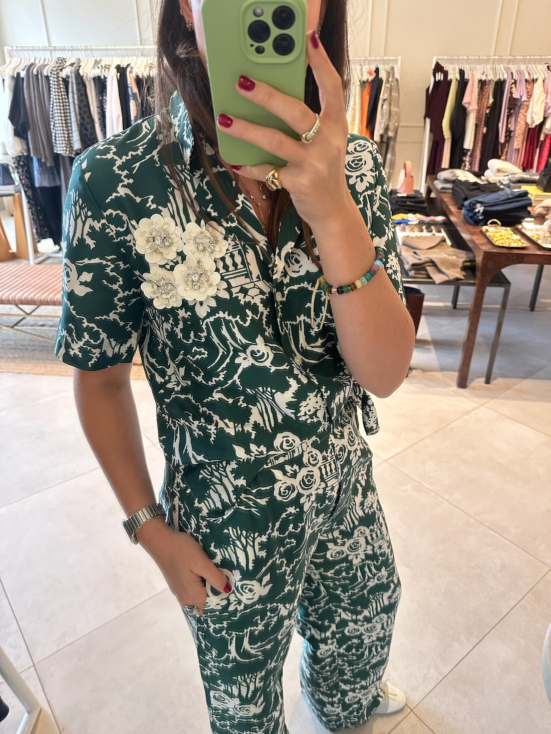 Garden Toile Camp Shirt