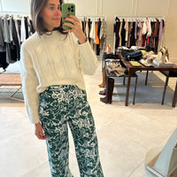 Garden Toile Silk Pant