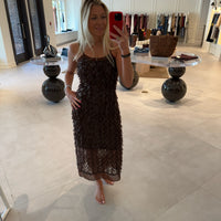 Mesh Sequins Slip Dress