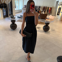 Leather Long Flap Clutch