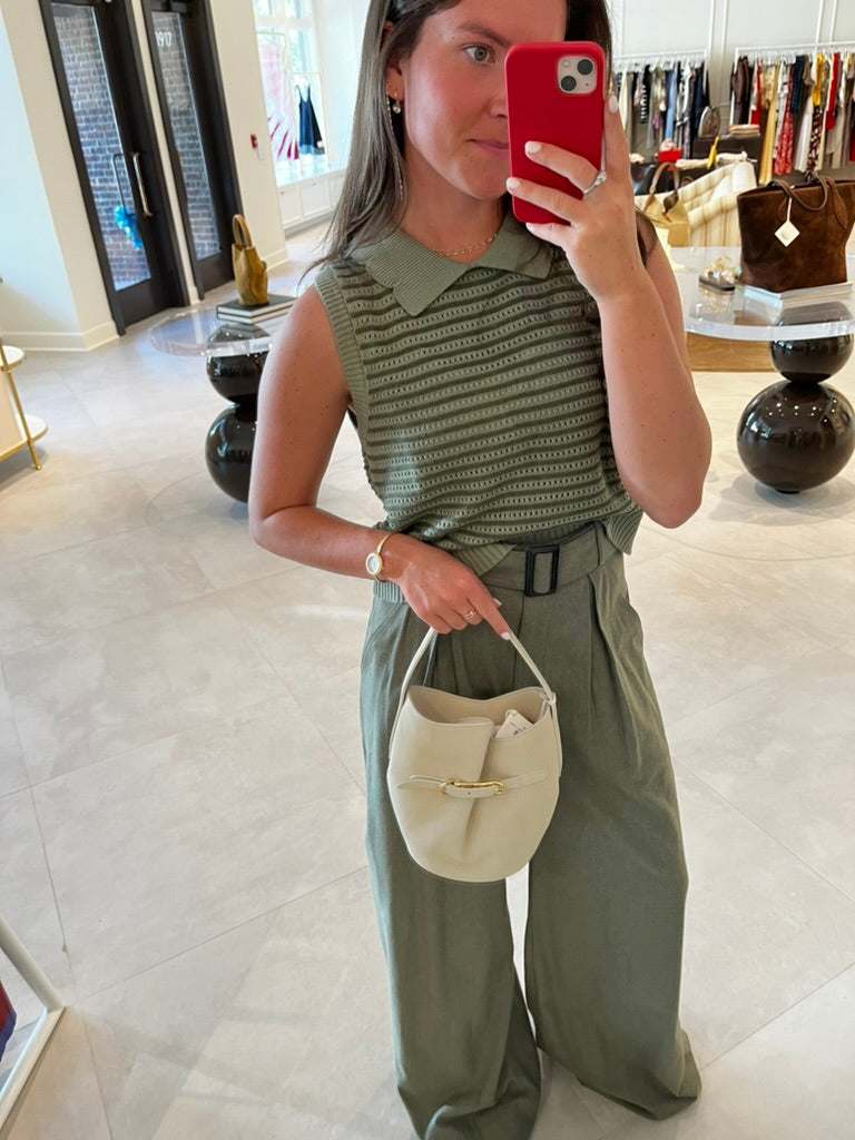 Wide Leg Pleated Pant