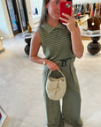 Wide Leg Pleated Pant