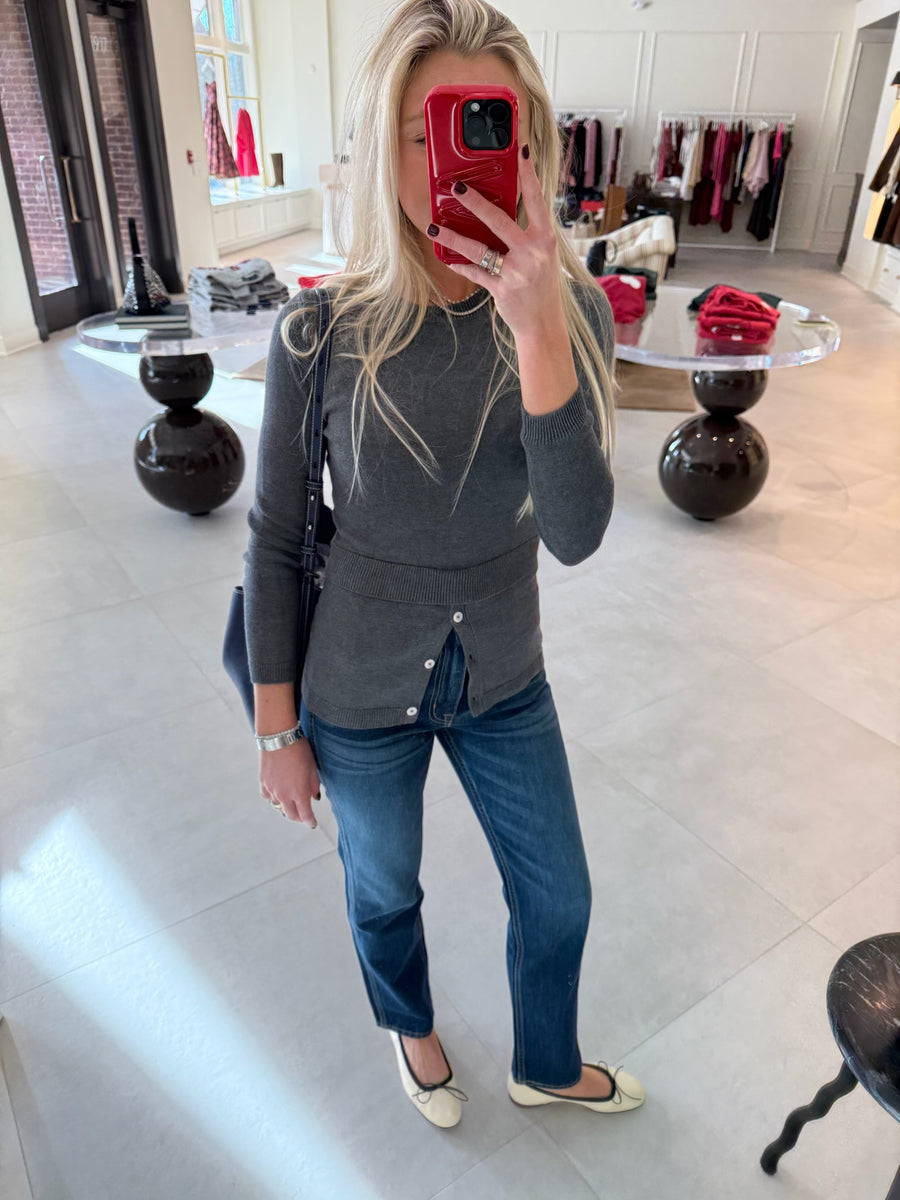 Layered Long Sleeve Sweater