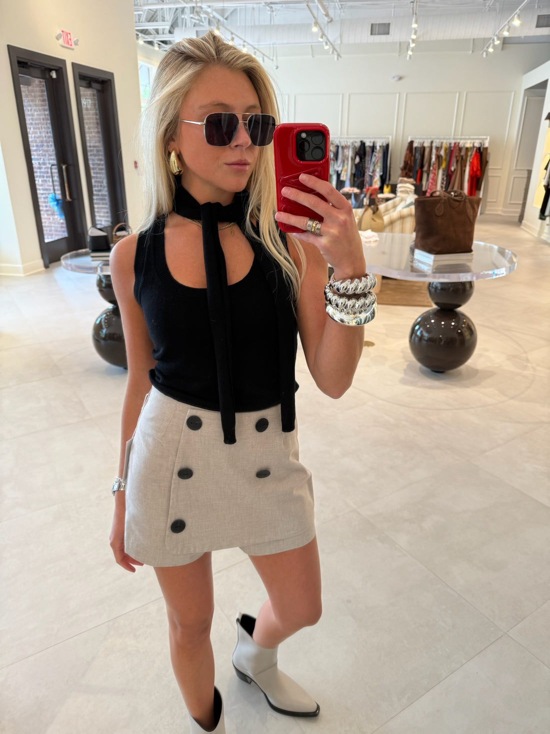 Double-Breasted Skort