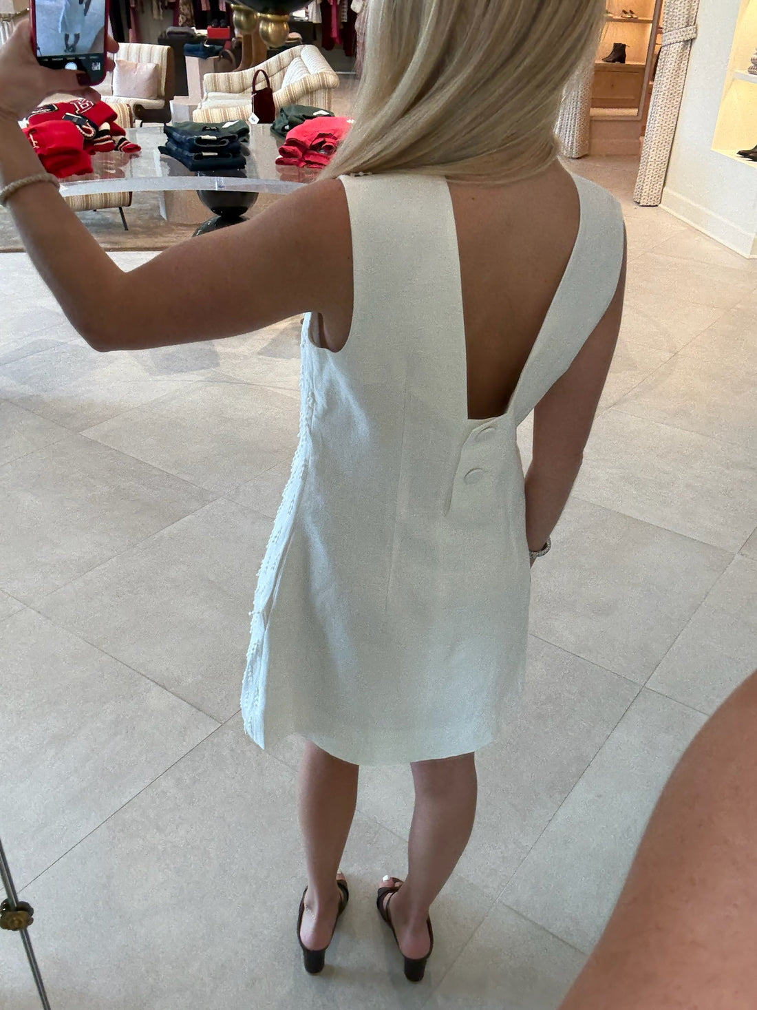 Tassel Lace Shift Dress