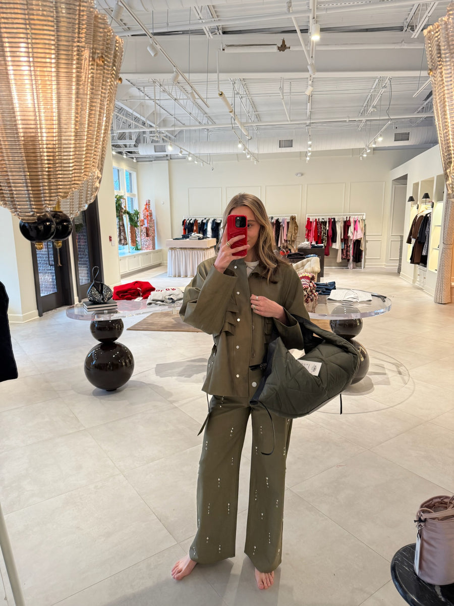 Wide Leg Embellished Pant