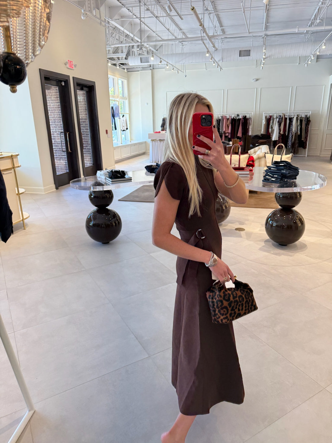 Compact Rib Tulip Dress