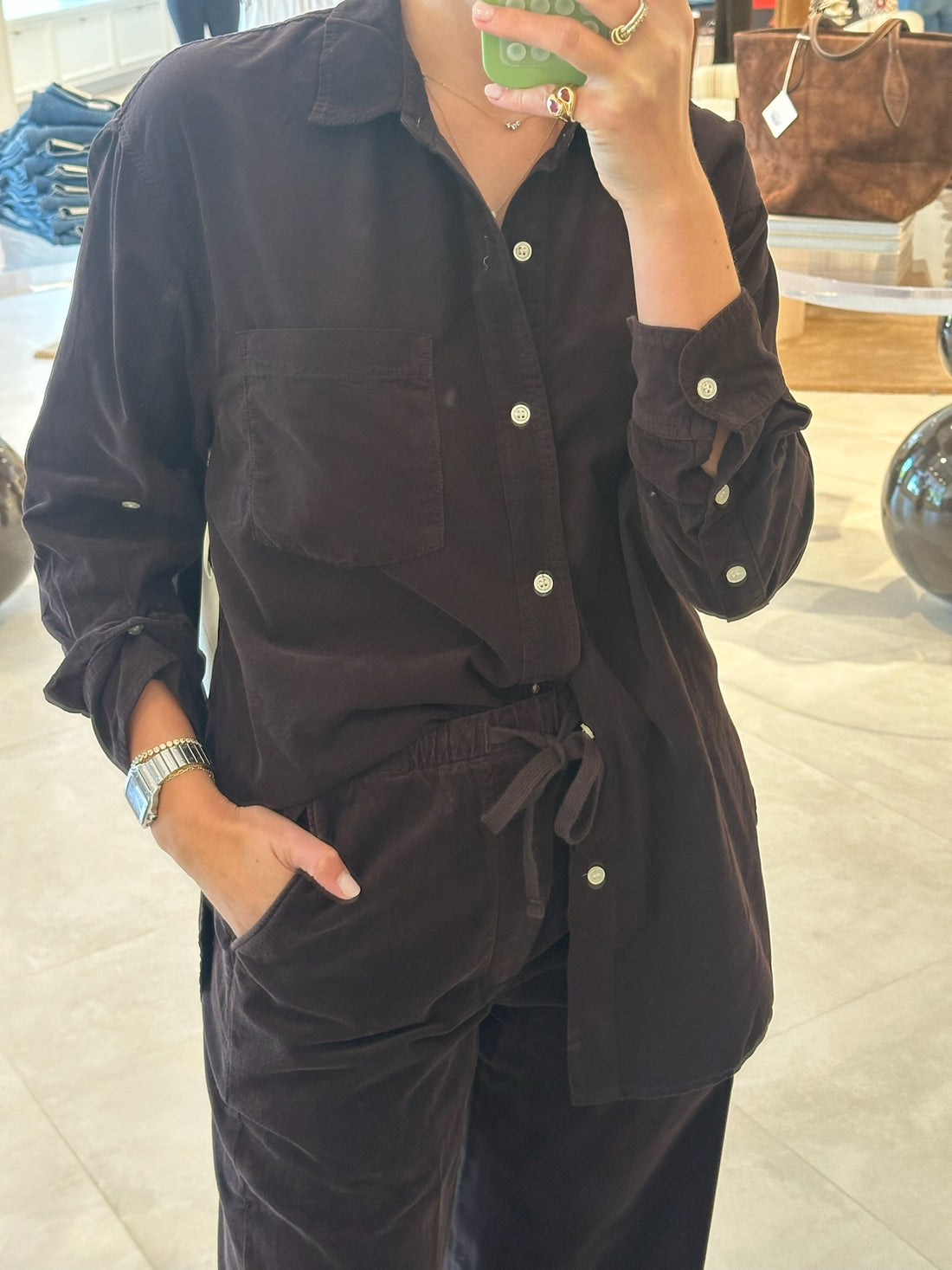 Kayla Corduroy Shirt