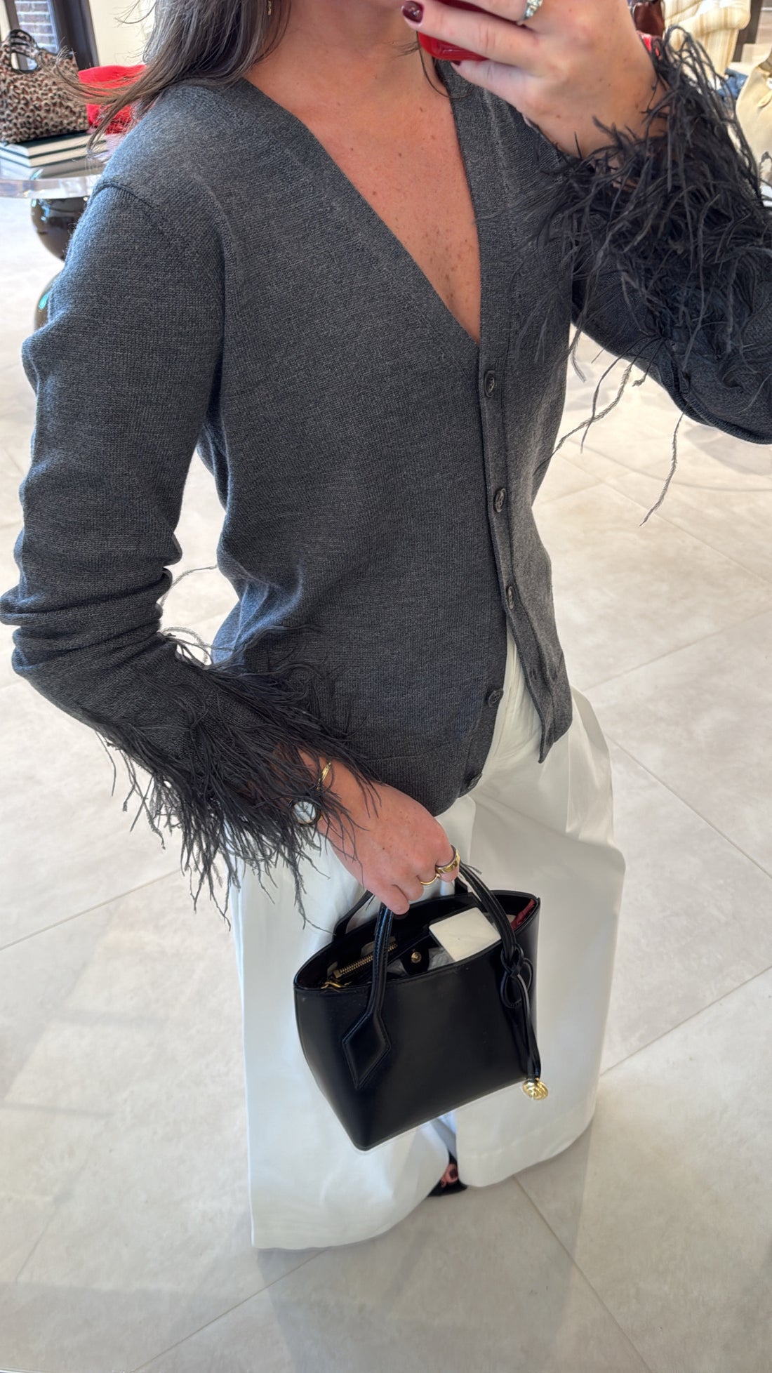 Charlotte Feather Cardigan