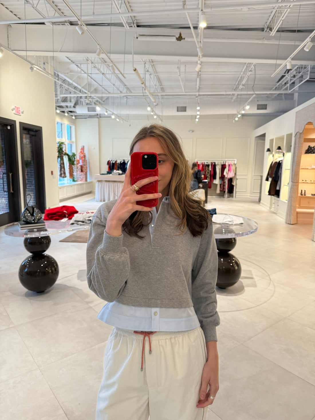 Cropped Shirting Polo