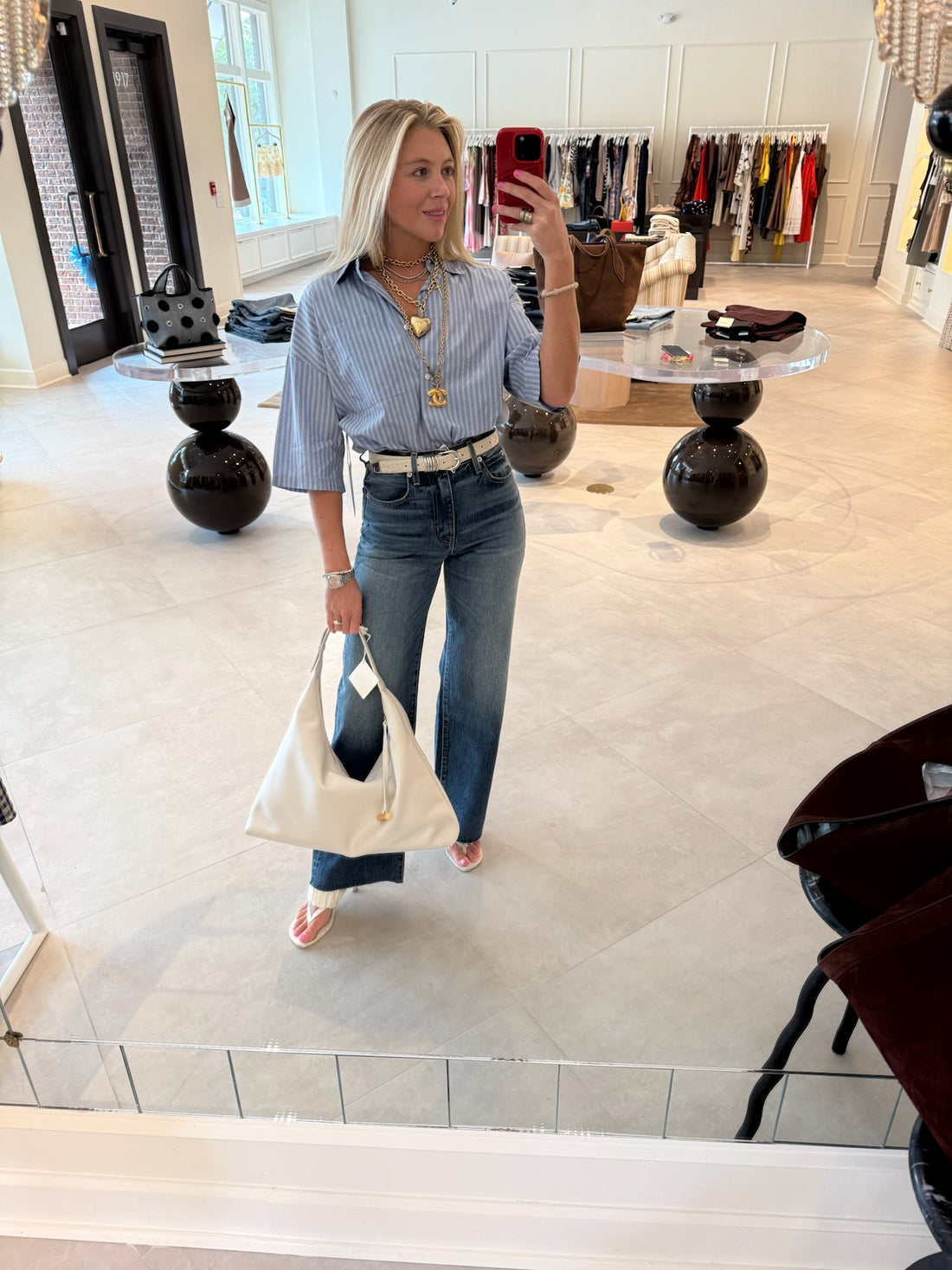 Frances Cropped Button Up