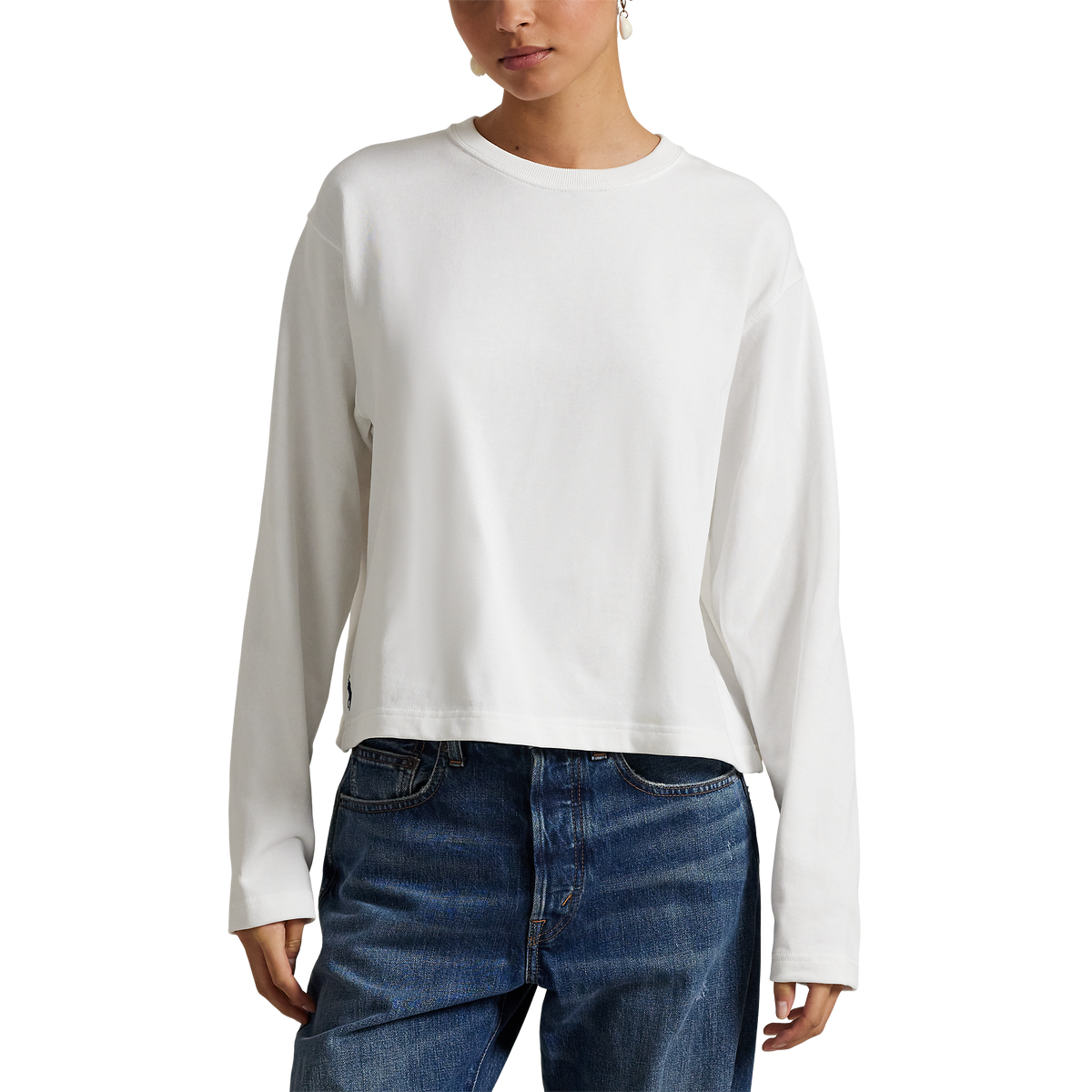 Cropped Long Sleeve Tee