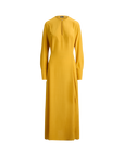 Tie-Front Crepe Dress