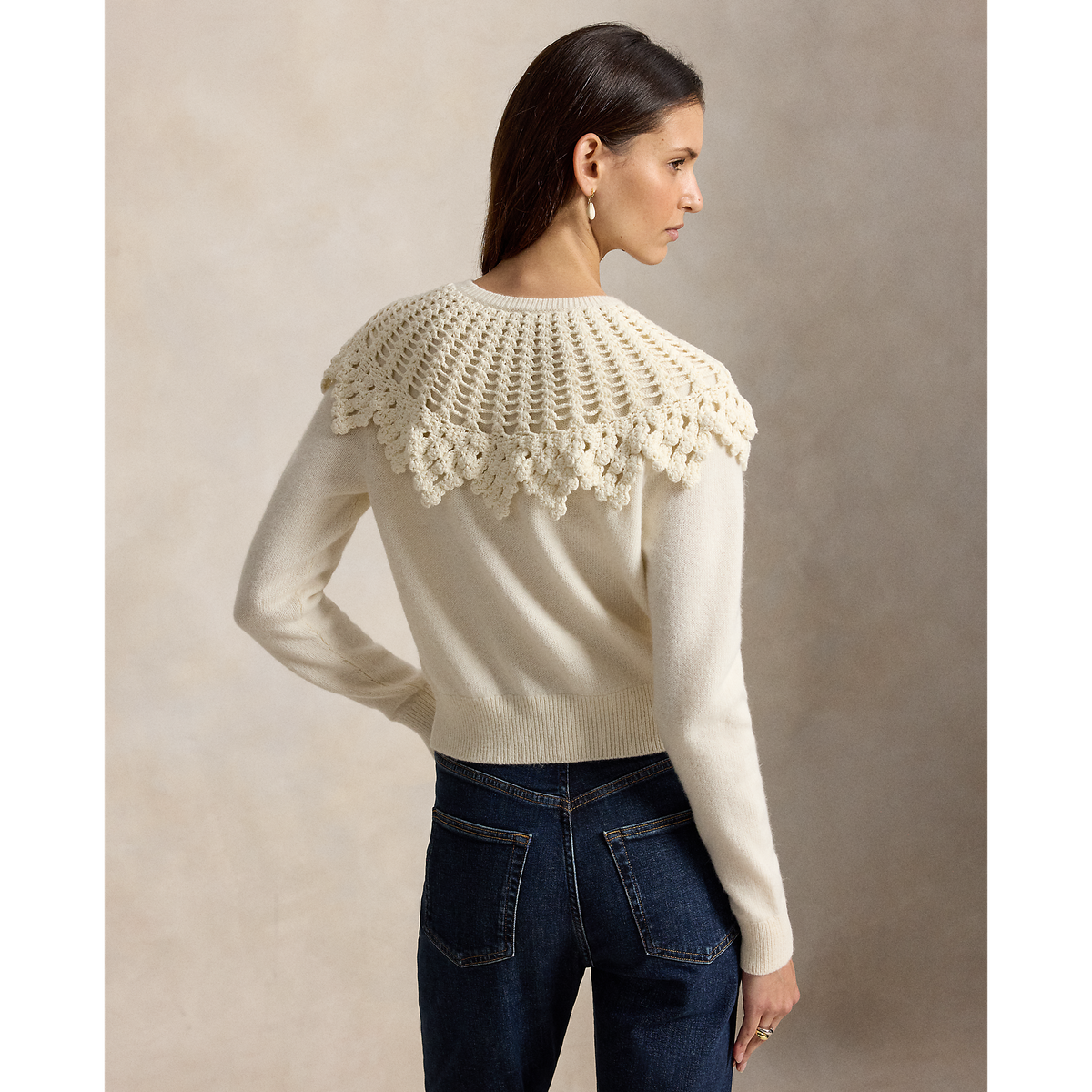 Lace Yoke Cardigan