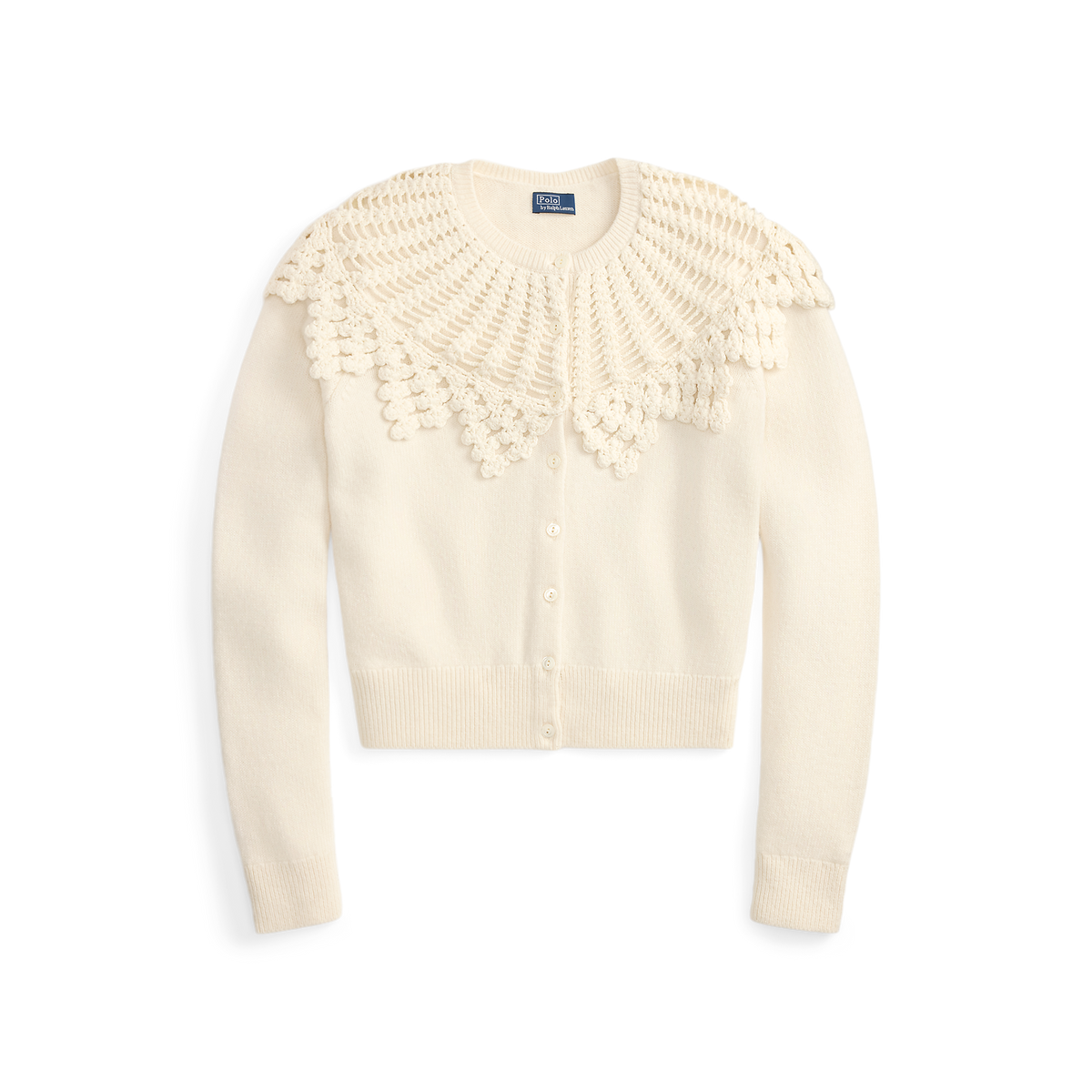 Lace Yoke Cardigan